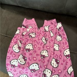 Hello Kitty Pink and White Pajamas with Playful Print